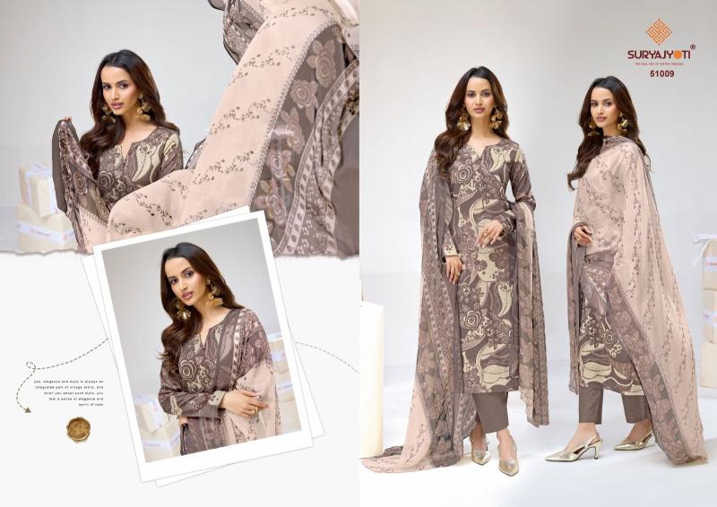 Suryajyoti naisha vol-51 cotton dress material wholesale  - wholesale export